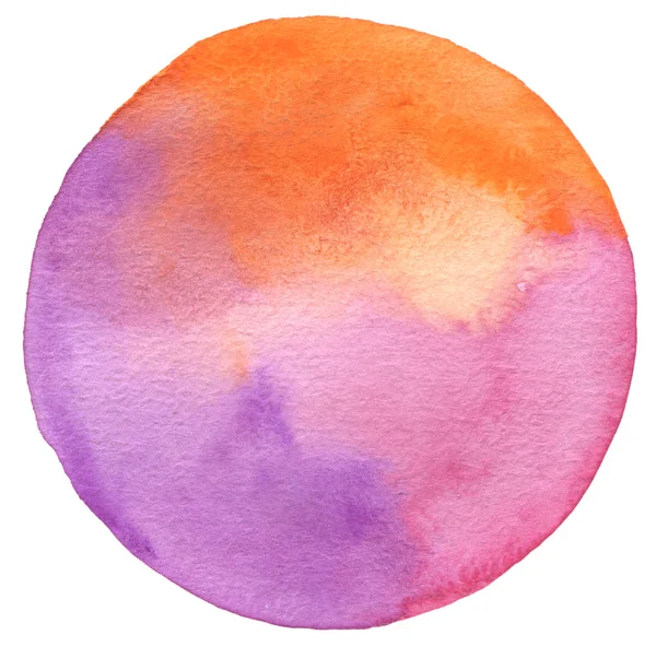 Circle watercolor painted background. — Stock Photo, Image