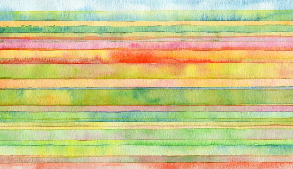 Abstract strip watercolor painted background. — Stock Photo, Image