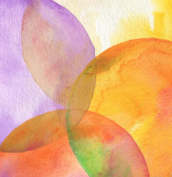 Circle watercolor painted background. — Stock Photo, Image