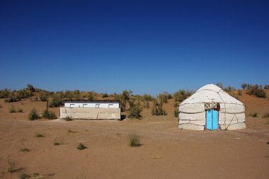 Yurt ve turist kamp tuvalette