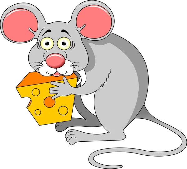 ファンキーな灰色のマウス — ストックベクタ