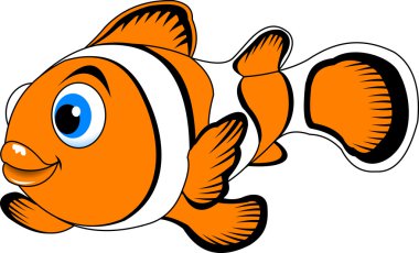 neşeli palyaço balık