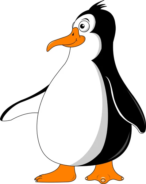 Malý černý tučňák — Stockový vektor