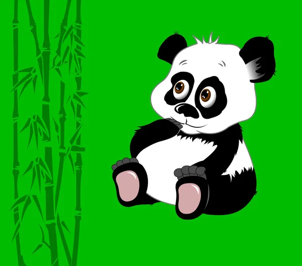 Маленький panda картки — стоковий вектор