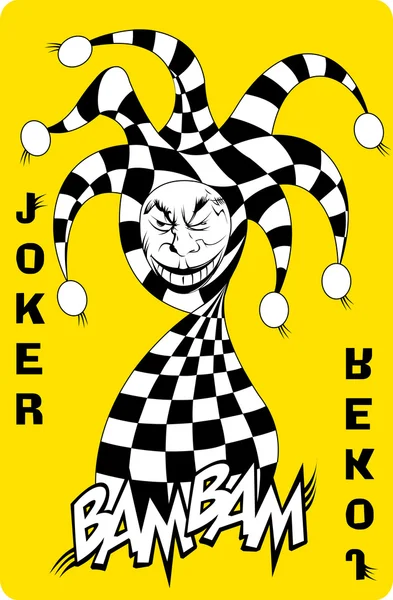 小丑的游戏卡 — 图库矢量图片