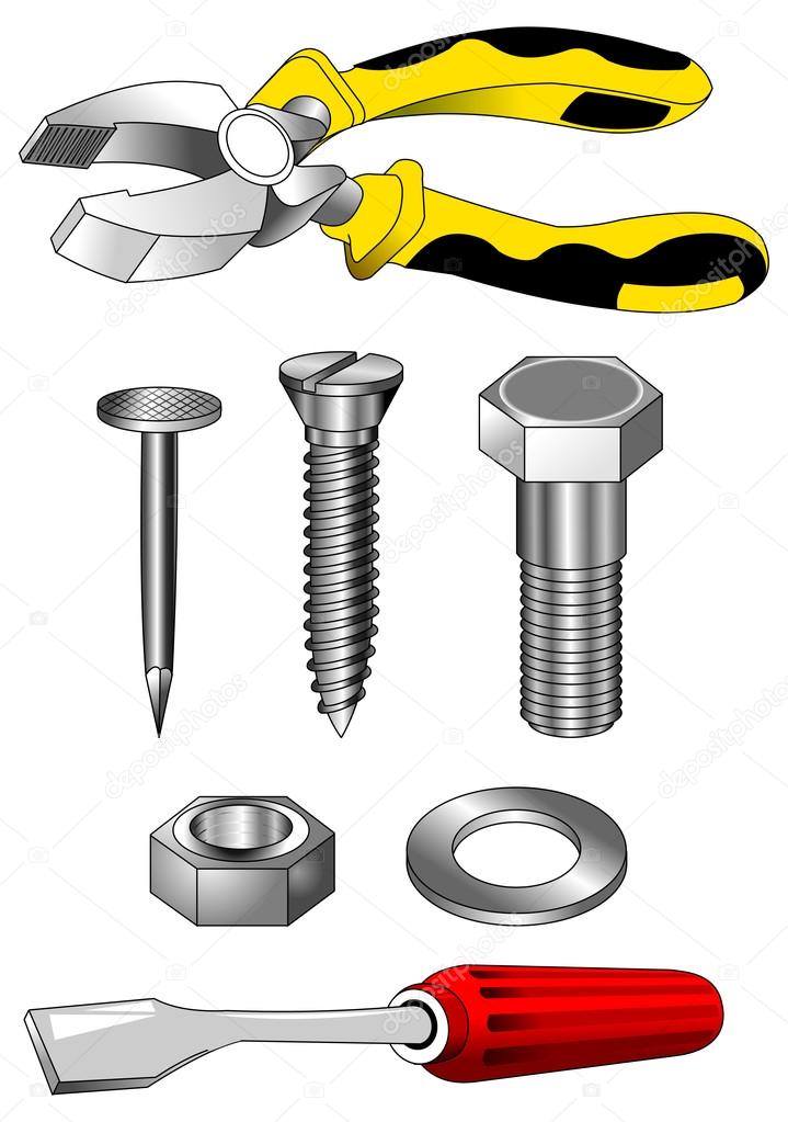 Collection of tools for repair