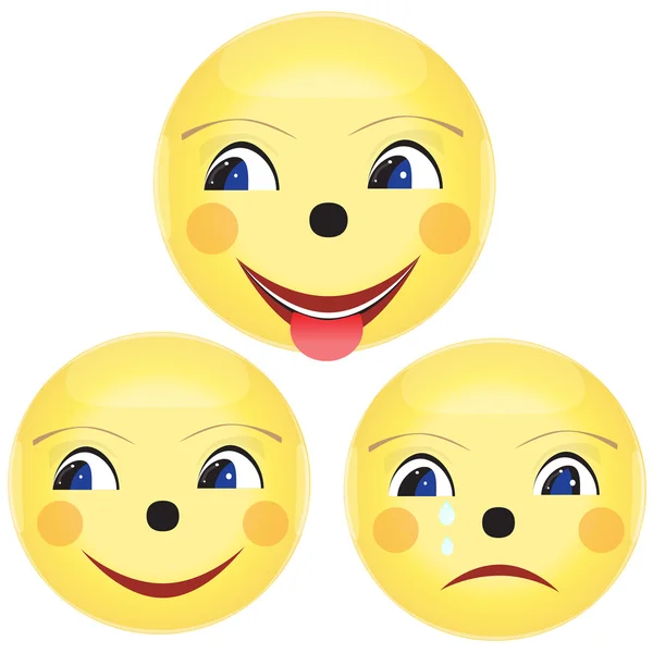 Lächeln. Smile Icon Web. Lächeln Ikone neu. Smile Icon App. lächeln — Stockvektor