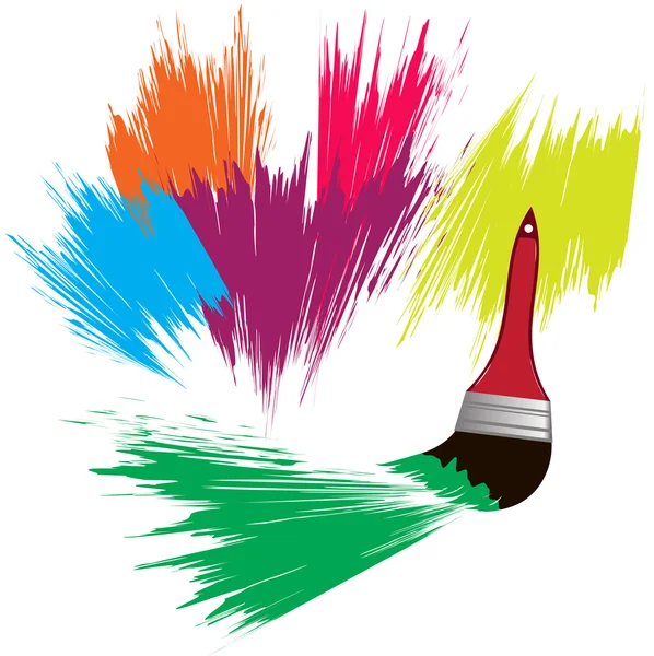 Vektör resim için fırçalar set. Vektör vuruş kümesi. Fırça