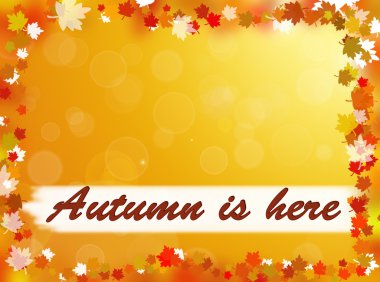 Sonbahar, burada arka plan olduğunu