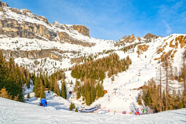 Sella Ronda Ski Circuit Rond Sella Groep Noord Italië Trentino — Stockfoto
