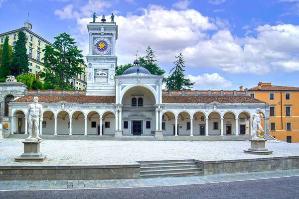Udine Friuli Włochy Loggia San Giovanni Wieża Zegarowa — Zdjęcie stockowe