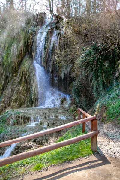 Thermalwasserfall Geoagiu Siebenbürgen Rumänien — Stockfoto