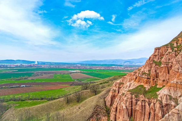 Barranco Rapa Rosie Reserva Geológica Monumento Natural Cerca Sebes Transilvania —  Fotos de Stock