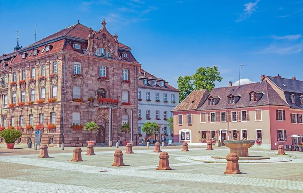 Speyer Över Domplatz Katedraltorget Staden Rheinland Pfalz Tyskland — Stockfoto