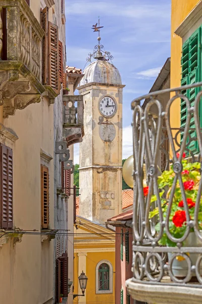 Labin Old Town Croatia Istria Peninsula Adriatic Sea View Church — Stock Photo, Image