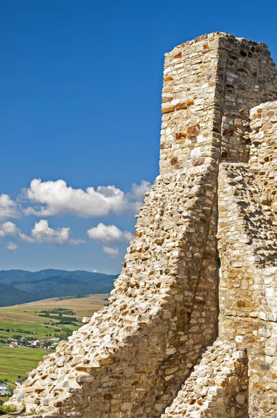 Mur en pierre ruinée — Photo