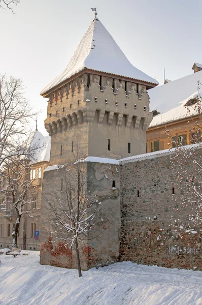 Sibiu i vinter — Stockfoto