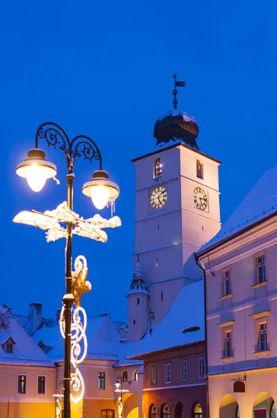 Sibiu no inverno — Fotografia de Stock