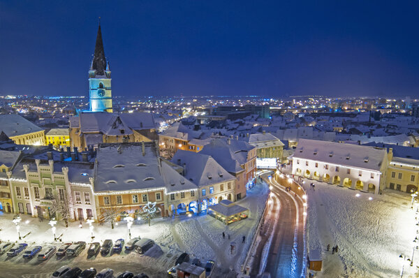 Сибиу зимой
