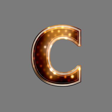 Xmas yazı tipiyle parlayan ışık doku - c