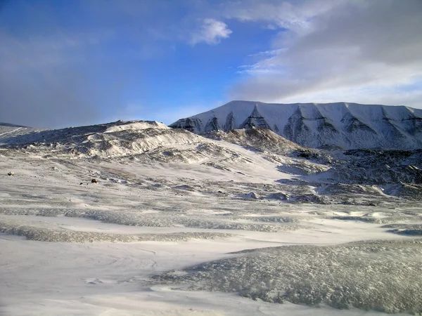 Paisaje ártico - superficie glaciar — Foto de Stock