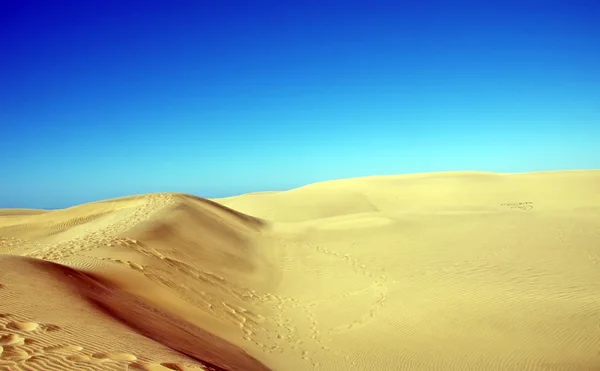 马斯帕洛马斯海滩的沙丘。大加那利岛. — 图库照片