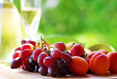 Grup grappes ve olgunlaşmış meyve