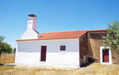 Portekiz güneyinde eski evde