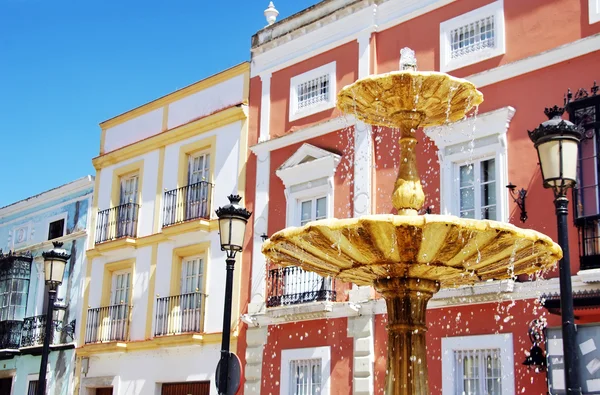 Fontän i plaza i Zafra, Extremadura, Spanien — Stockfoto