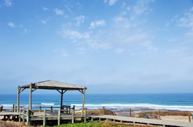Alentejo, güney batısında Portekiz Almograve beach