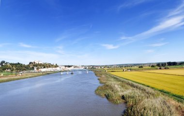 Alcacer peyzaj do Sal, Alentejo, Portekiz