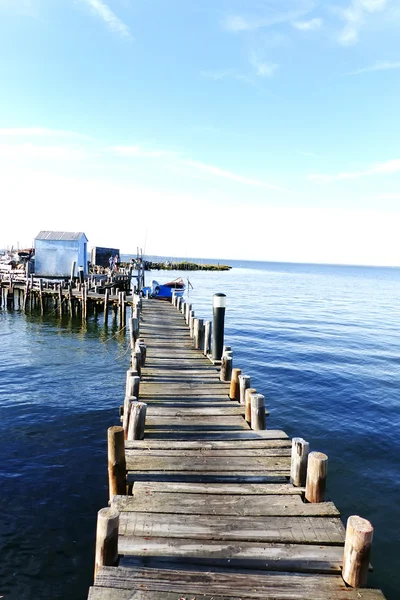 Pier of Carrasqueira, alcacer do sal, Alentejo, Portugal — Fotografia de Stock