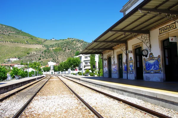 Station van pinhao dorp, portugal — Stockfoto