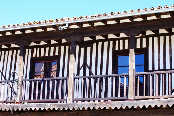 Fachada del pueblo medieval, La Alberca — Foto de Stock