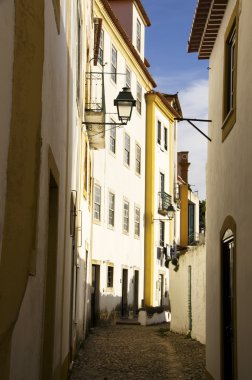 Street of Constancia,village in Ribatejo, Portugal clipart