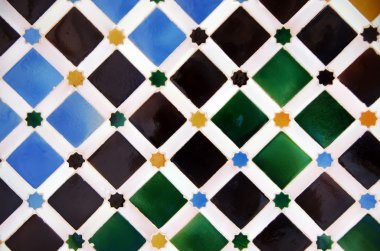 fayans dekorasyon, alhambra palace, İspanya