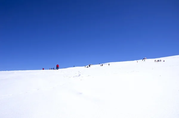 Zimowe góry Sierra nevada, Hiszpania — Zdjęcie stockowe