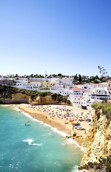 Carvoeiro Köyü, Algarve, Portekiz — Stok fotoğraf