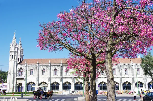 Jeronimos monastery, wijk Belem, Lissabon — Stockfoto