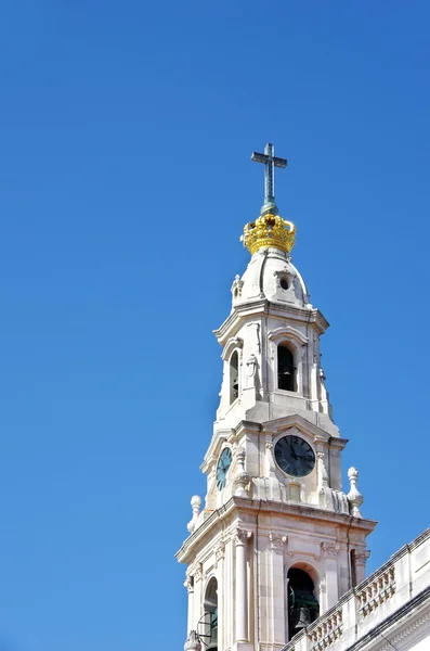 Tower of the Basilica , Sanctuary of Fatima, Portugal. — Stock Photo, Image
