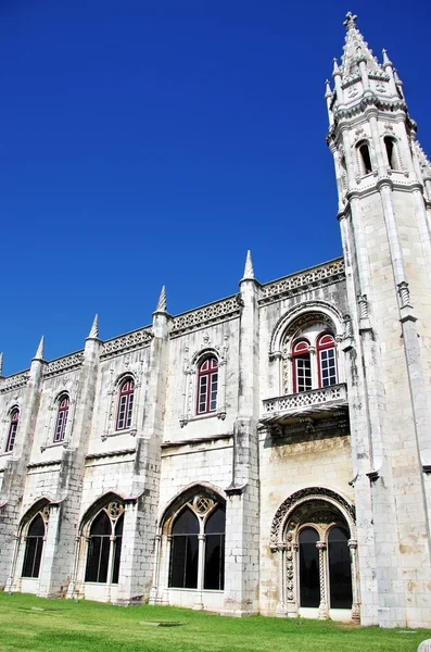 热罗尼姆斯修道院在里斯本，葡萄牙 — 图库照片
