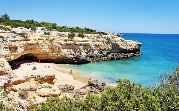 Παραλία Marinha, περιφέρεια Algarve, Πορτογαλία — Φωτογραφία Αρχείου