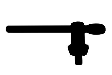 Matkap chuck anahtar siluet