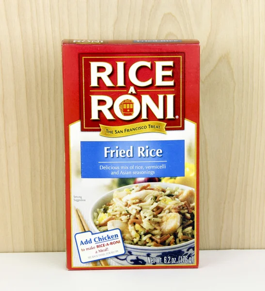 Schachtel Reis ein roni gebratener Reis — Stockfoto