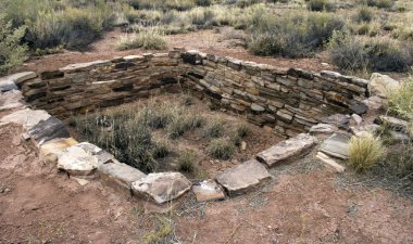 Antik Hint konut kalıntıları