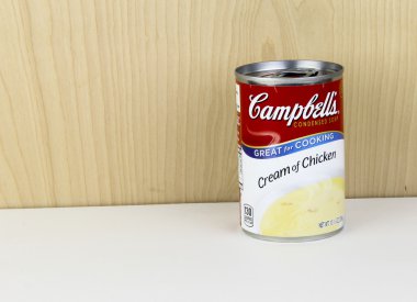 Campbell'ın krem tavuk çorbası konservesi