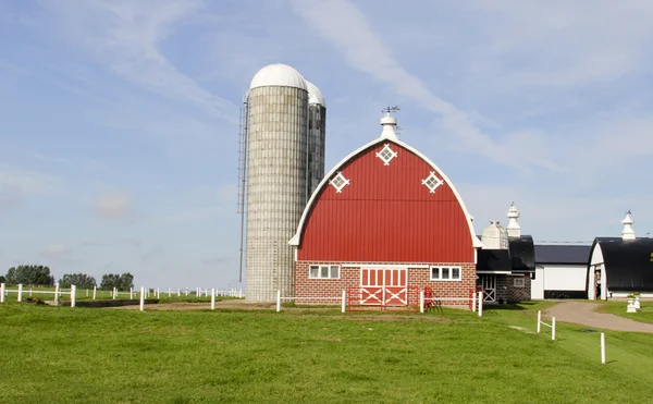 Exploitation laitière vintage Wisconsin — Photo