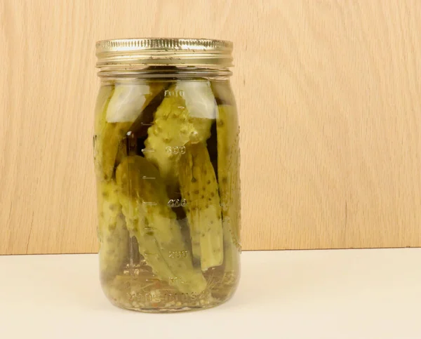 Tarro Eneldo Enlatado Pickles — Foto de Stock