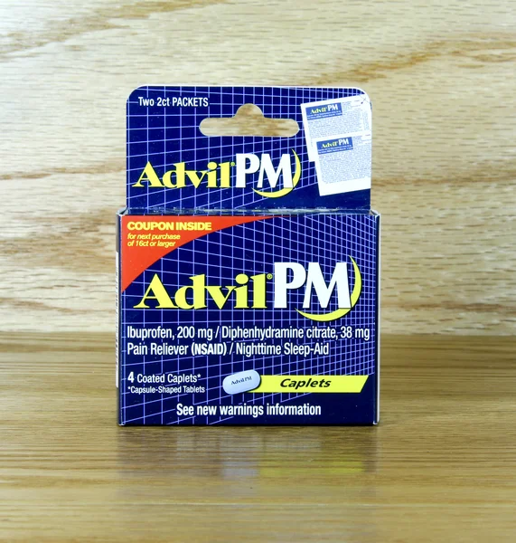 Caja de Advil PM — Foto de Stock