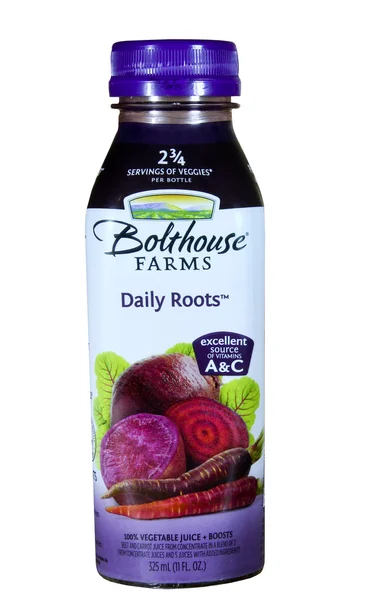 Bottiglia di Bolthouse Farms Daily Roots Juice — Foto Stock